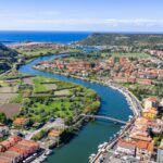 Bosa Marina e la foce del fiume Temo