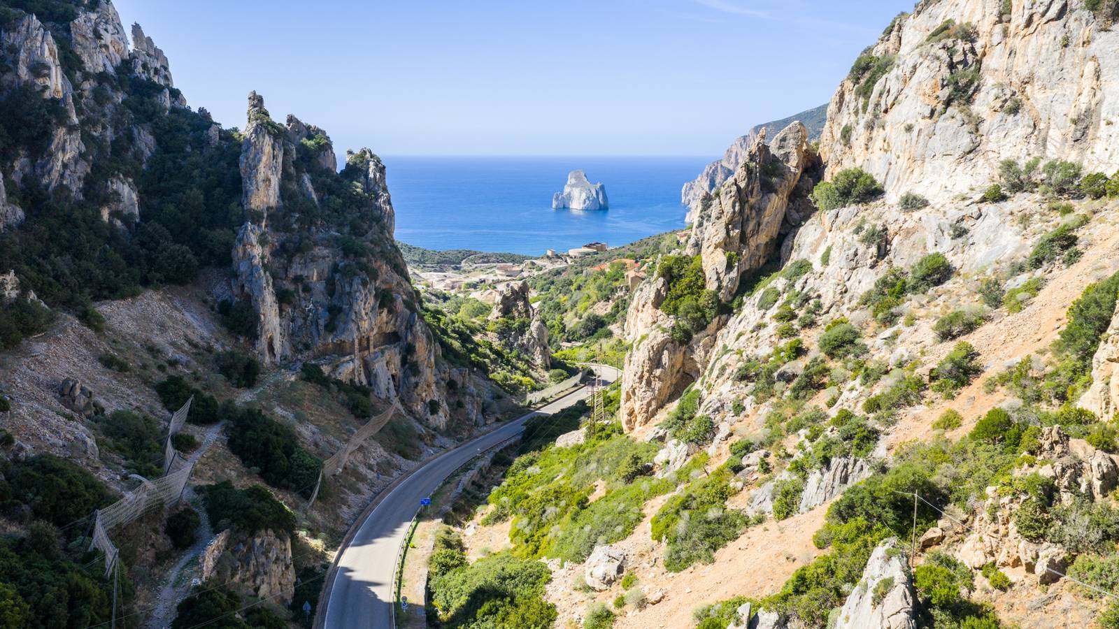 Strada panoramica tra Nebida e Masua percorsa in bici